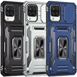 Ударостійкий чохол Square Ring зi шторкою на камеру на Samsung Galaxy M12 фото 1 з 2