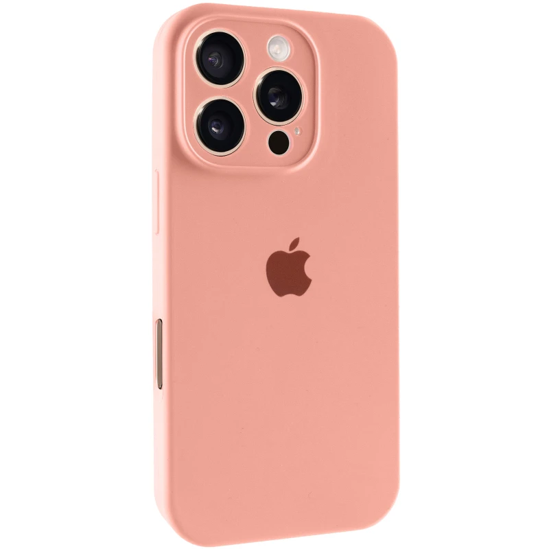 Чехол Silicone Case с защитой камеры для Apple iPhone 16 Pro Max – Персиковый / Peach. Фото 1 из 1