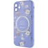 TPU+PC чохол Secret Garden з MagSafe на Apple iPhone 12 (6.1") – Lilac. Фото 3 з 4