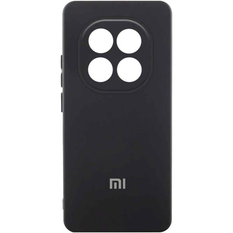 Силиконовый чехол Cover Lakshmi с защитой камеры для Xiaomi Redmi Note 14 Pro+ 5G – Черный / Black. Фото 1 из 5