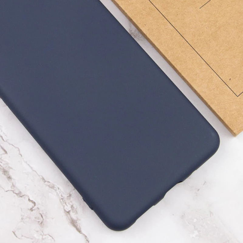 Кольоровий силіконовий чохол GETMAN із закритою камерою для Samsung Galaxy S23+ – Синій / Midnight Blue. Фото 5 з 5