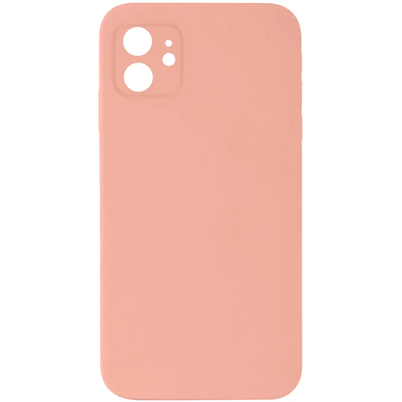 Чохол Silicone Case Square L з захистом камери на Apple iPhone 11 (6.1") – Персиковий / Peach. Фото 1 з 1