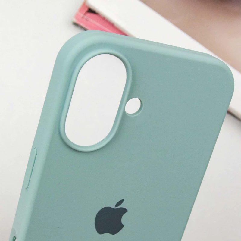 Чохол Silicone Case з закритим низом на Apple iPhone 16 Plus – Бірюзовий / Beryl. Фото 5 з 7