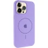 Чохол Silicone Case Full Protective (AA) V2 with MagSafe для Apple iPhone 12 (6.1") – Бузковий / Dasheen. Фото 2 з 7