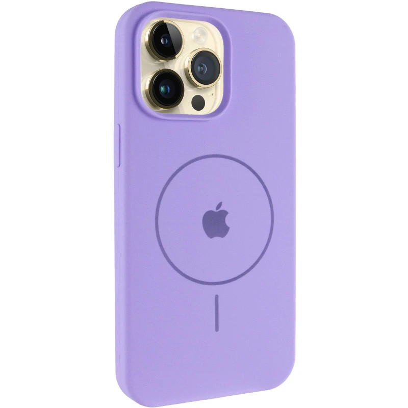Чохол Silicone Case Full Protective (AA) V2 with MagSafe для Apple iPhone 17 (6.3") – Бузковий / Dasheen. Фото 2 з 7