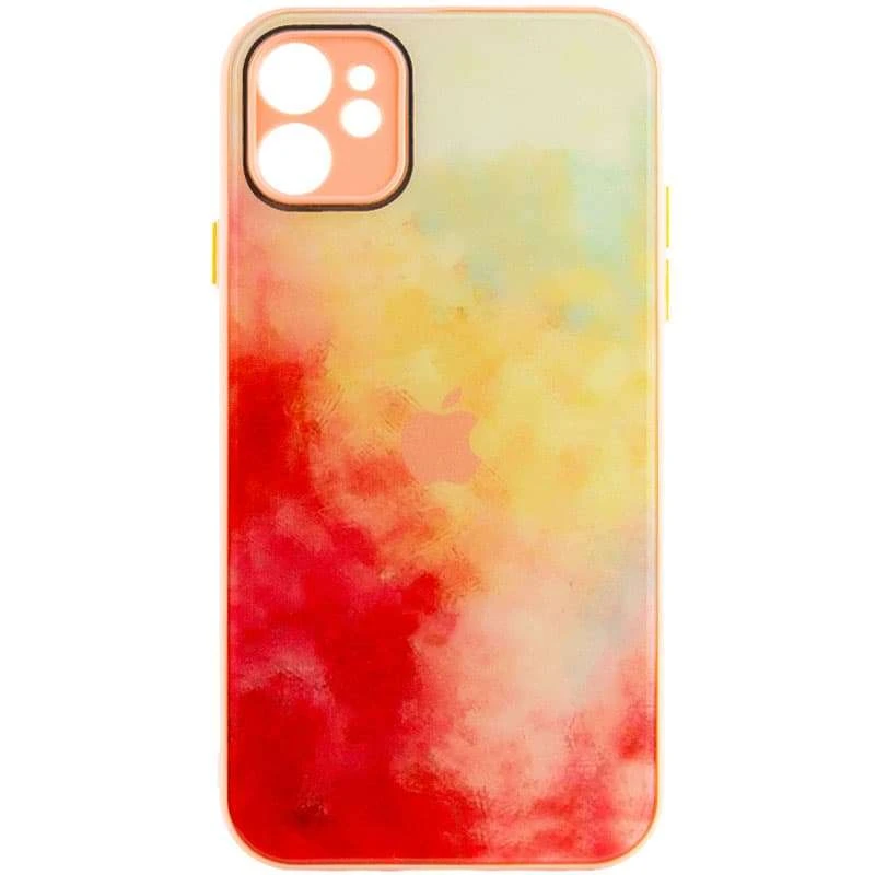 

Скляний чохол Impasto на Apple iPhone 12 (6.1") (Red yellow)