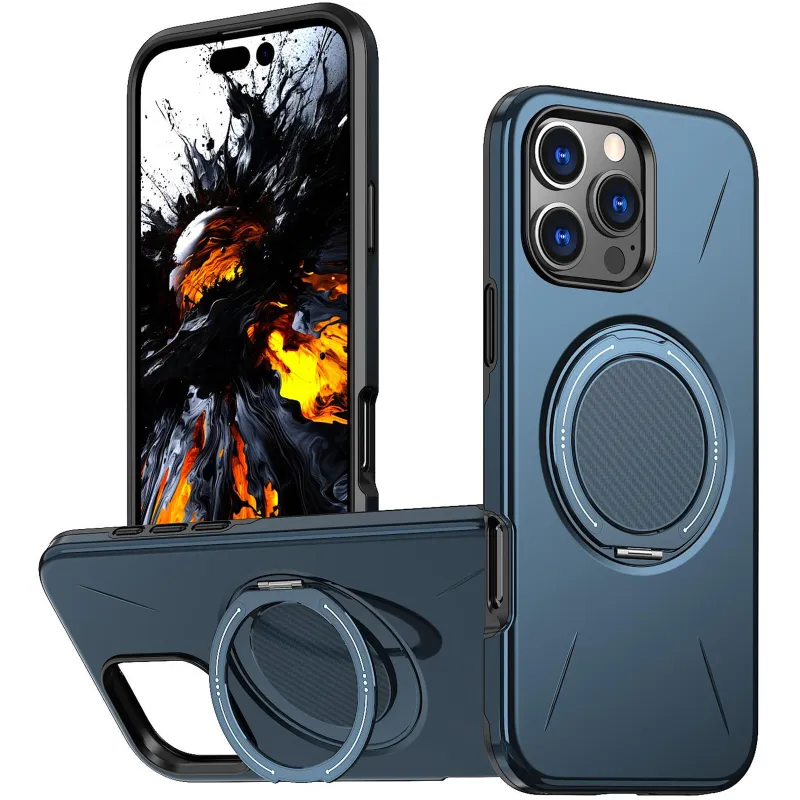 TPU+PC чохол Kalebol Magnetic Case для Apple iPhone 16 Pro Max – Blue. Фото 2 з 3