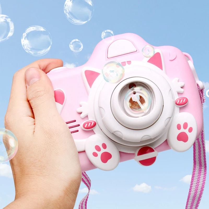 Фотокамера-генератор мильних бульбашок 1001 Kitty Children's camera – Pink. Фото 4 з 5