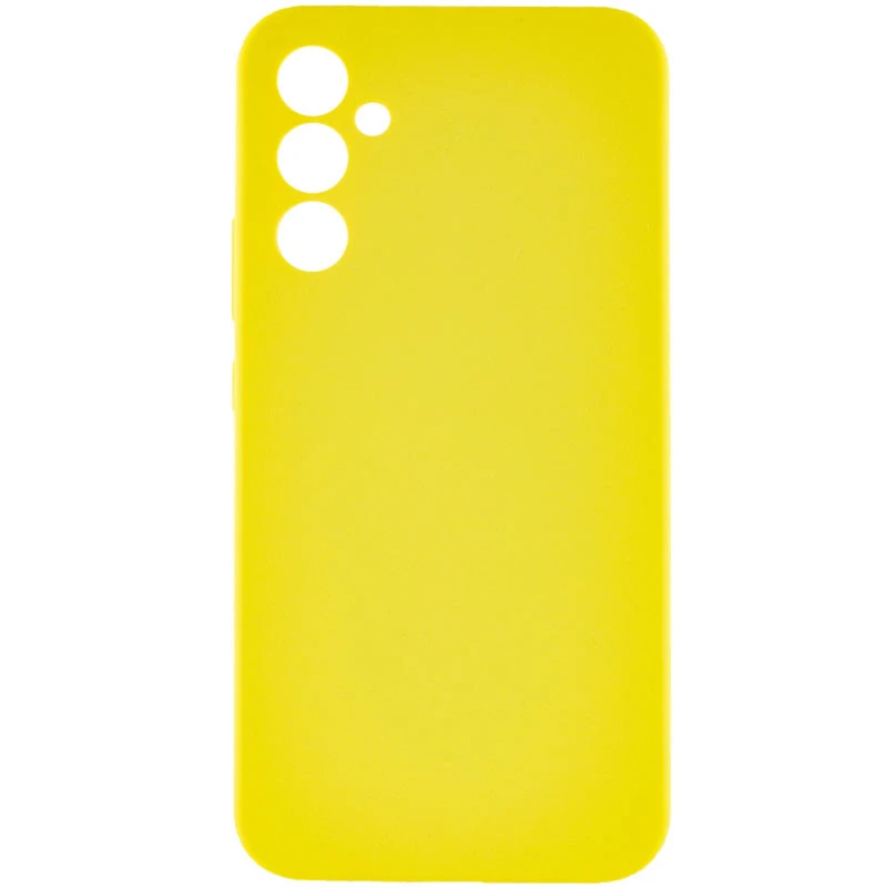 Чохол Silicone Case Lakshmi Premium із закритою камерою для Samsung Galaxy S24+ – Жовтий / Yellow. Фото 2 з 9