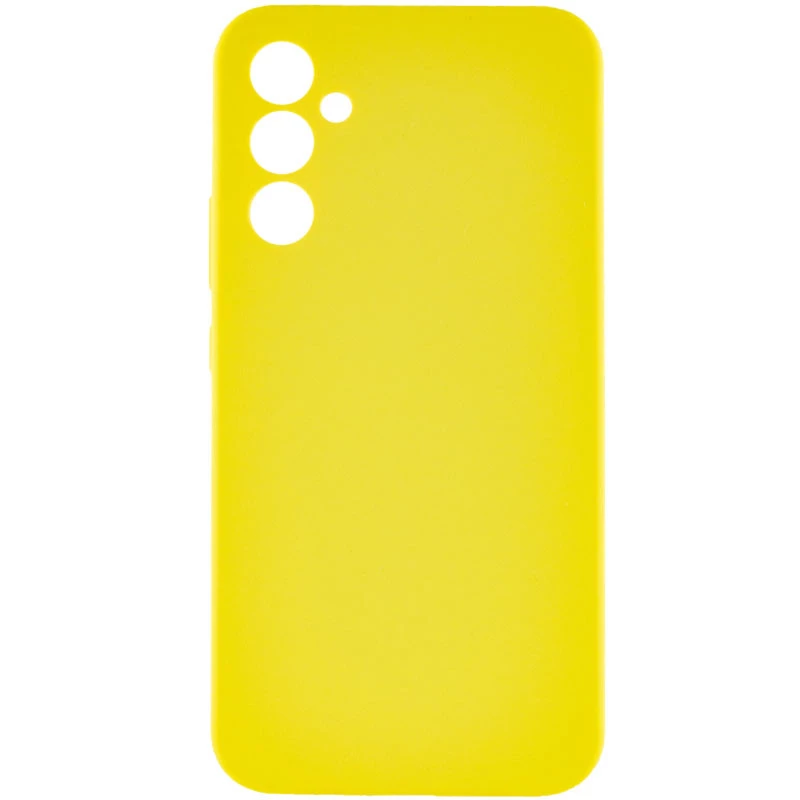Чохол Silicone Case Lakshmi Premium з закритою камерою на Samsung Galaxy S24+ – Жовтий / Yellow. Фото 2 з 9