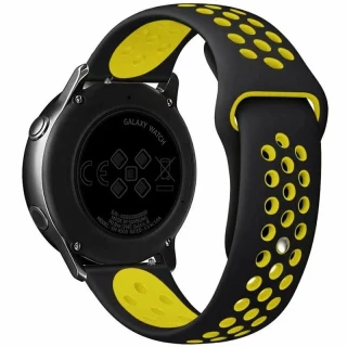 Силиконовый ремешок Sport Nike+ для Xiaomi Amazfit/Samsung 20 mm фото 1 из 2
