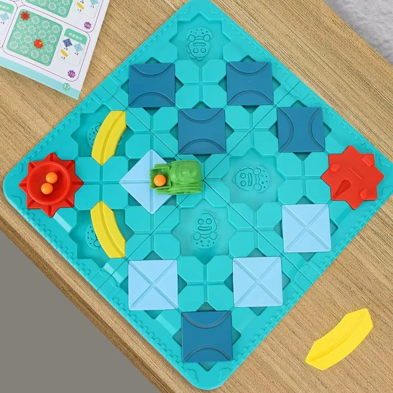 Настільна інтерактивна гра Ummi BS779 Logical Road Builder (Mini) – Green. Фото 4 з 10