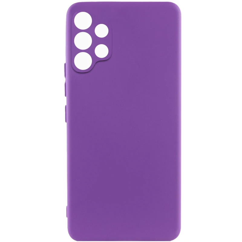 Кольоровий силіконовий чохол GETMAN із закритою камерою для Samsung Galaxy A32 (A325F) 4G – Фіолетовий / Purple. Фото 2 з 6