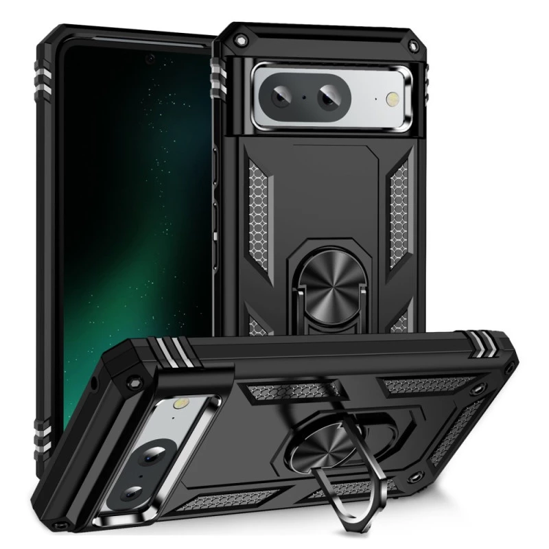 

Протиударний чохол Serge Ring з кільцем на Google Pixel 8 (Чорний)