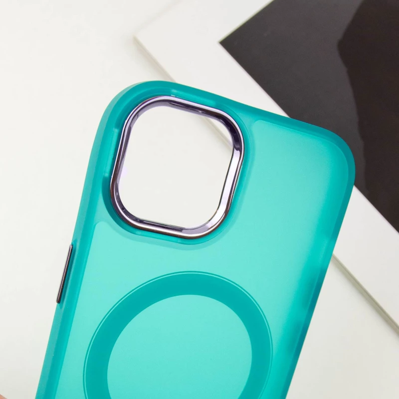 Кольоровий TPU+PC з MagSafe на Apple iPhone 14 (6.1") – Green. Фото 8 з 11