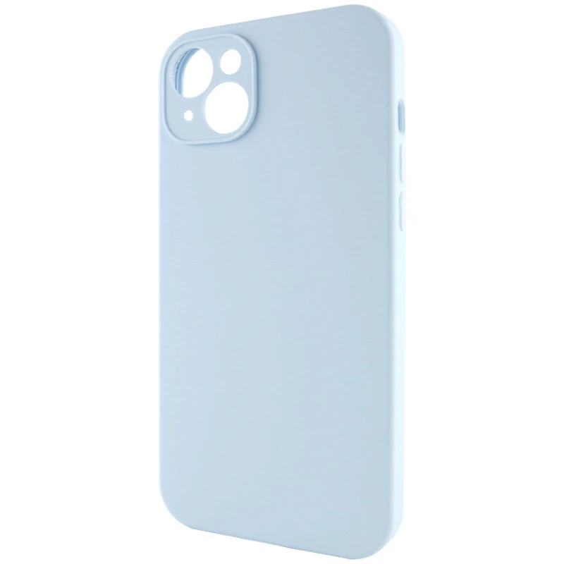 Чехол с защитой камеры Silicone Case для Apple iPhone 15 (6.1") – Голубой / Sweet Blue. Фото 3 из 6