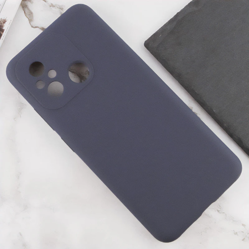 Чохол Silicone Case Lakshmi Premium із закритою камерою для Xiaomi Redmi 12C / Poco C55 – Сірий / Dark Gray. Фото 6 з 8