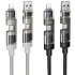 Дата кабель Hoco U151 Goldsmith 4in1 Type-C to USB/Type-C to Lightning 240W (1.2m) фото 1 из 1