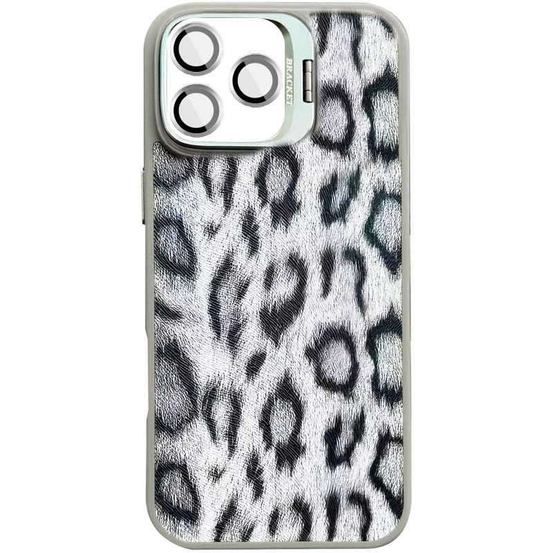 Чохол TPU+PC Wild Leopard with MagSafe and Lens для Apple iPhone 16 Pro – Grey. Фото 2 з 7