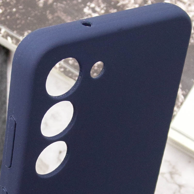 Чохол Silicone Case Lakshmi Premium із закритою камерою для Samsung Galaxy S21 FE – Темно-синій / Midnight blue. Фото 6 з 7