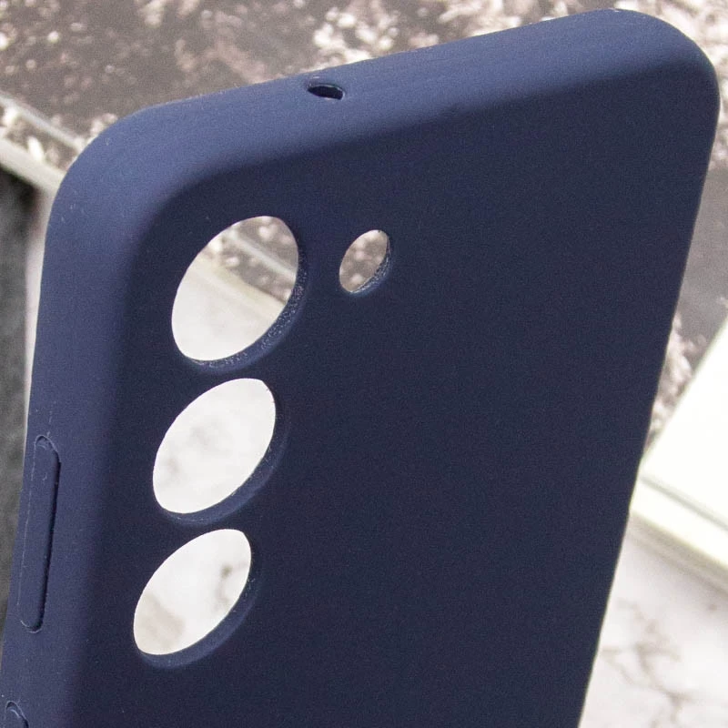 Чохол Silicone Case Lakshmi Premium з закритою камерою на Samsung Galaxy S24 FE – Темно-синій / Midnight blue. Фото 16 з 17