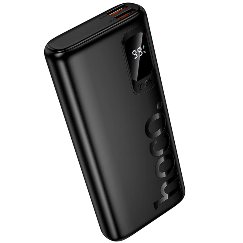 Портативний ЗП Power Bank Hoco J158 Pro Runner 22.5W+PD20W 10000 mAh – Black. Фото 3 з 5
