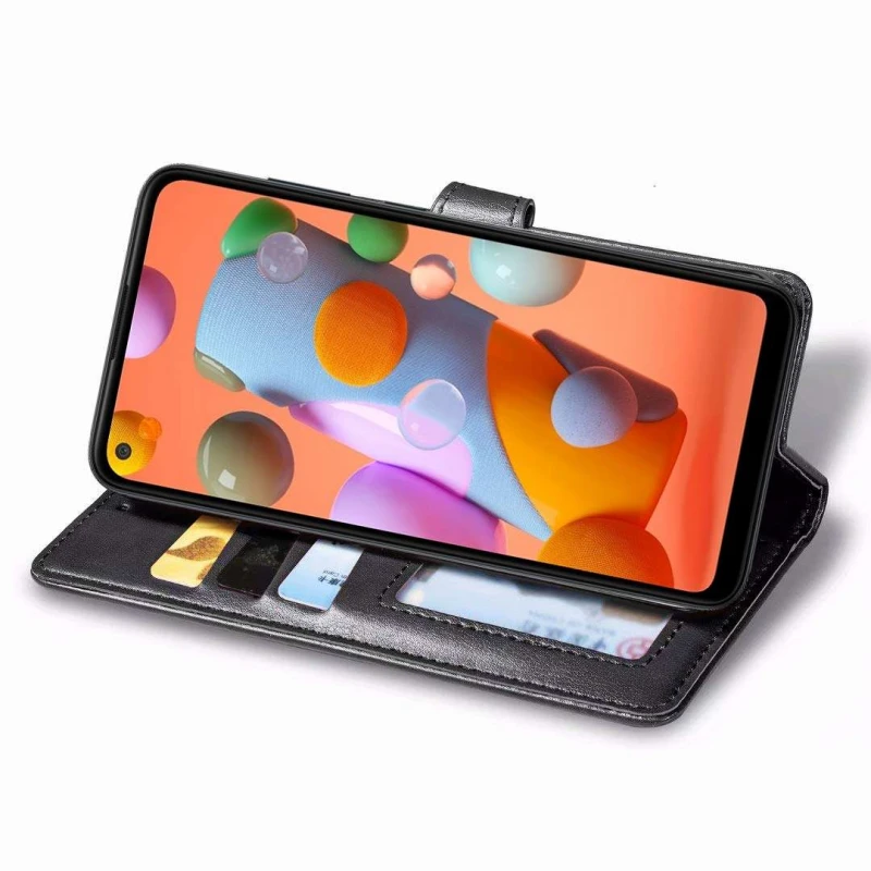 Чохол-книжка GETMAN галант на Samsung Galaxy A11 – Чорний. Фото 4 з 4