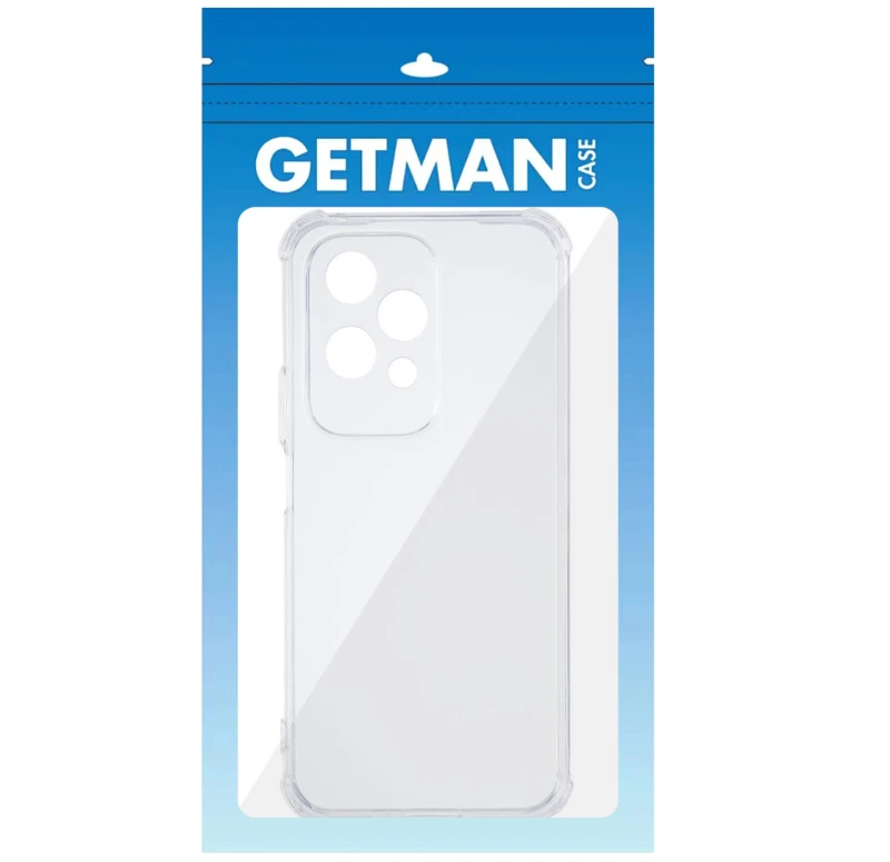 Ультратонкий силіконовий чохол GETMAN з критими бортами та камерою для Honor 200 Lite – Безбарвний (прозорий). Фото 3 з 3