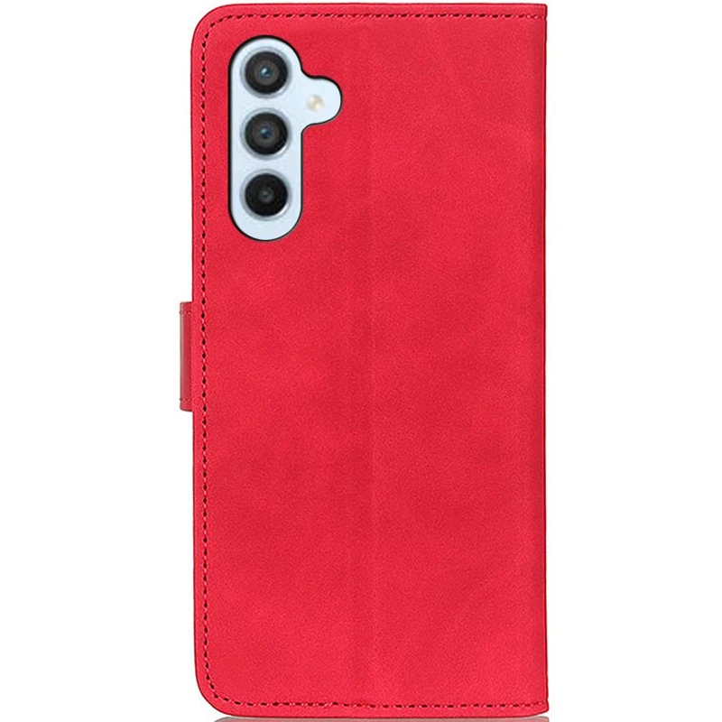 Кожаный чехол-книжка KHAZNEH Retro для Samsung Galaxy A36 5G – Red. Фото 4 из 4