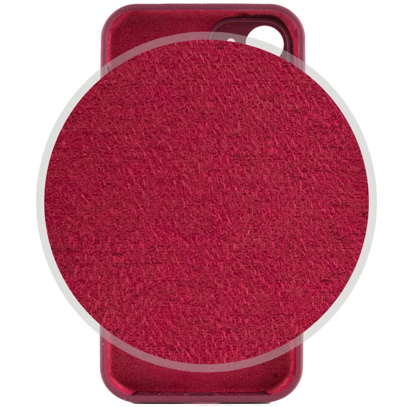Чохол Silk Full Camera Protective (AA) NO LOGO для Apple iPhone 12 (6.1") – Бордовий / Plum. Фото 3 з 4