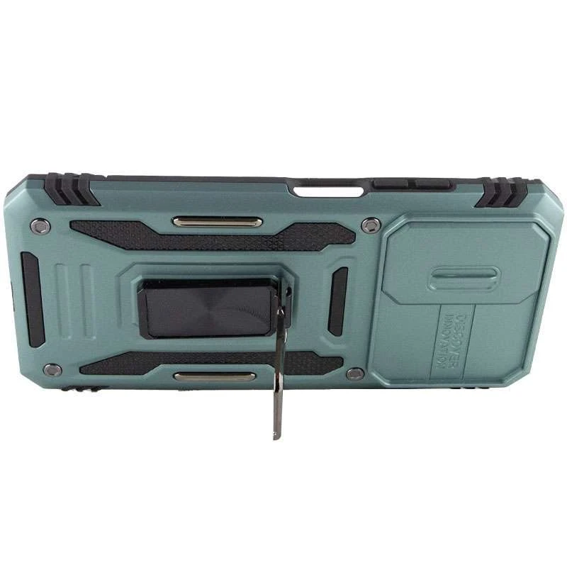 Ударостійкий чохол Square Ring зi шторкою на камеру на Xiaomi Redmi 9A – Зелений / Light Green. Фото 4 з 5