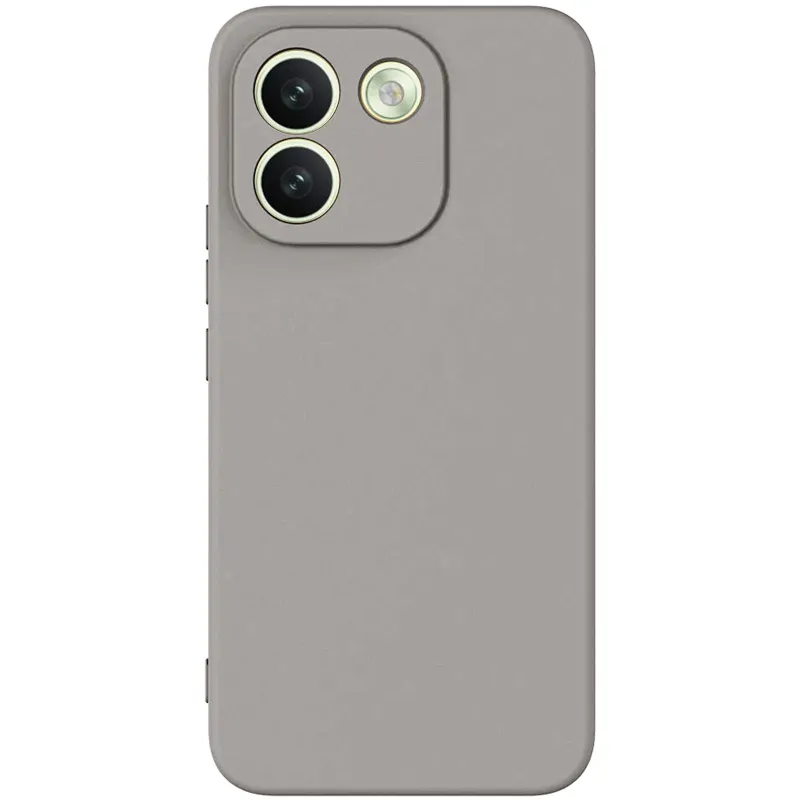 Цветной силиконовый чехол GETMAN с закрытой камерой на Xiaomi Redmi Note 17 Pro Max – Серый / Lavender. Фото 1 из 1