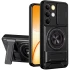 Ударостійкий чохол Camshield StandRing case для Realme C85 – Black. Фото 1 з 2
