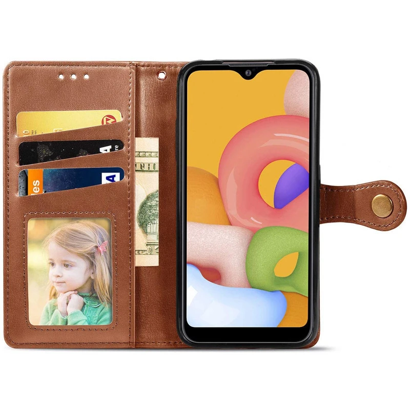 Чохол-книжка GETMAN Gallant  на Realme 11 4G – Коричневий. Фото 5 з 8