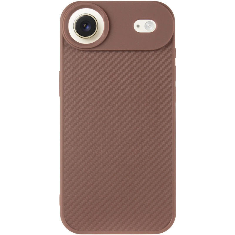 TPU чохол Carbon Protective with Magsafe для Apple iPhone 17 Air (6.5") – Coffee. Фото 3 з 6