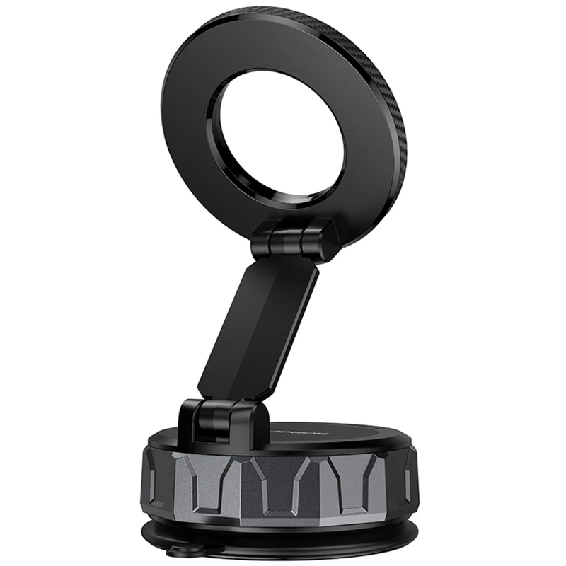 Автодержатель Borofone BH140 Gloria Vacuum Suction Magnetic (center console) – Black / Metal gray. Фото 5 из 7