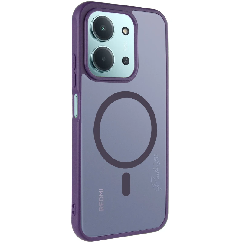 Чехол TPU Bloom with Magnetic Fit для Xiaomi Redmi 15C (EU) – Purple. Фото 2 из 7