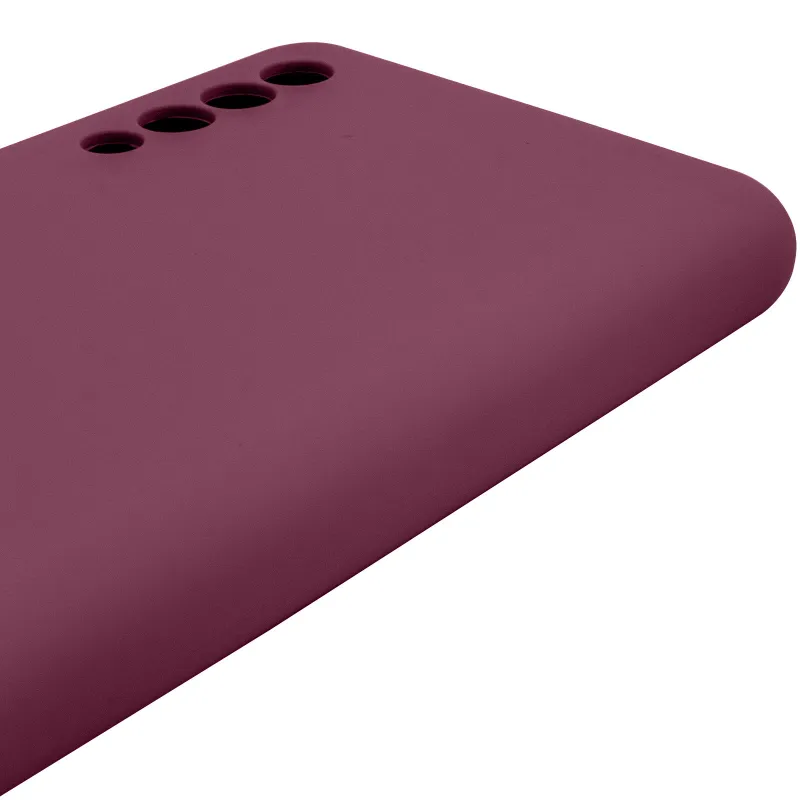 Чохол Silicone Case Lakshmi Premium із закритою камерою для Samsung Galaxy A50 (A505F) / A50s / A30s – Бордовий / Plum. Фото 7 з 8
