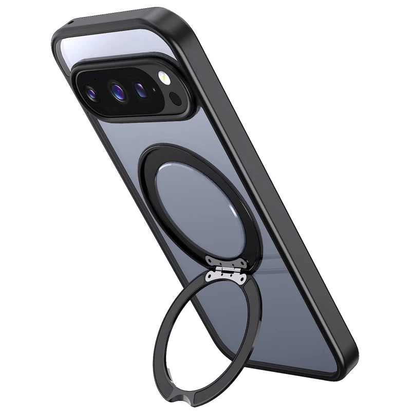 Чехол TPU+PC Aura Fold для Google Pixel 9 Pro – Black. Фото 4 из 5