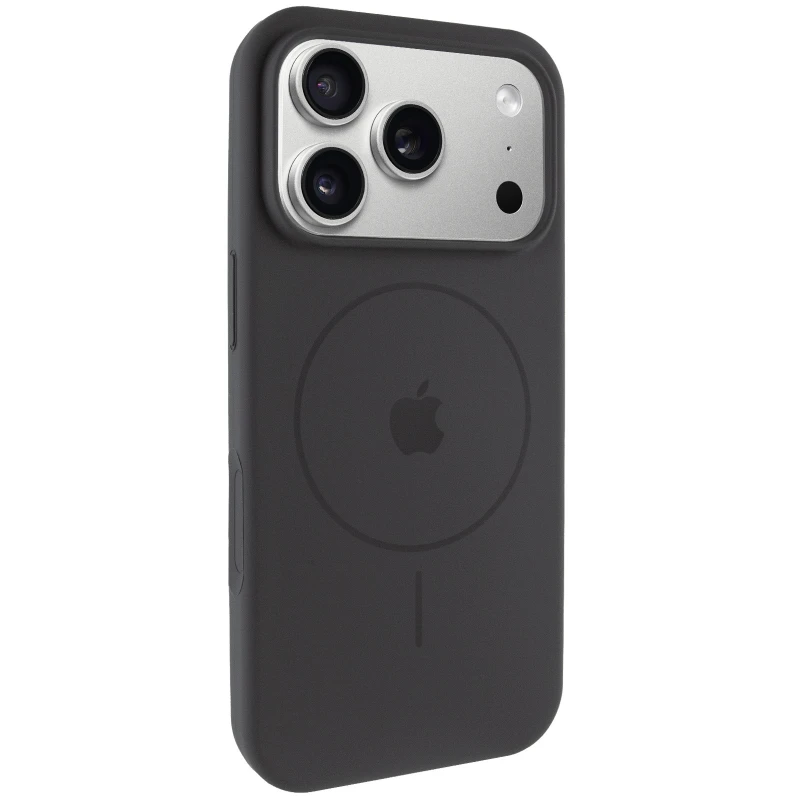 Чохол Silicone Case Full Protective (AA) V2 with MagSafe для Apple iPhone 17 Pro (6.3") – Сірий / Dark Gray. Фото 3 з 11