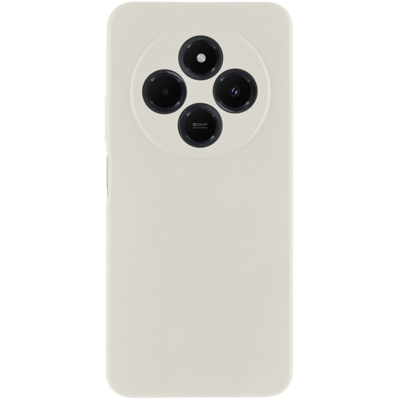 Чохол Silicone Case Lakshmi Premium із закритою камерою для Xiaomi Redmi 14C / Poco C75 – Білий / White. Фото 1 з 1