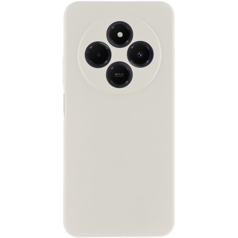 Чохол Silicone Case Lakshmi Premium з закритою камерою на Xiaomi Redmi 14C / Poco C75 – Білий / White. Фото 1 з 1