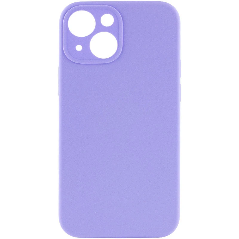 Чохол з захистом камери Silicone Case для Apple iPhone 15 (6.1") – Бузковий / Dasheen. Фото 1 з 3