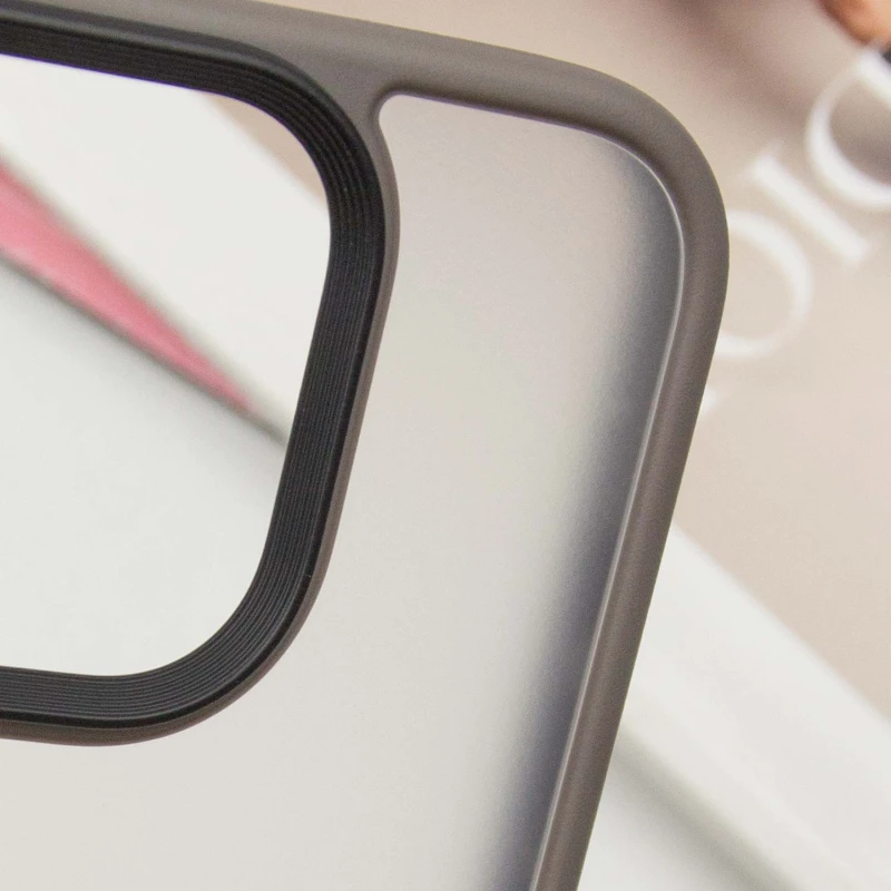 TPU+PC с металлическими кнопками для Apple iPhone 16 Pro Max – Серый / Grey. Фото 7 из 7