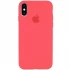 Чехол Silicone Case с закрытым низом для Apple iPhone XS Max (6.5") – Арбузный / Watermelon red. Фото 1 из 1