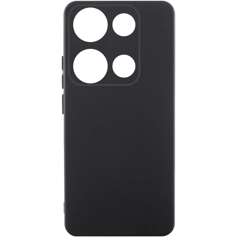 Чохол Silicone Case Lakshmi Plus з закритою камерою на Xiaomi Redmi Note 14S – Чорний / Black. Фото 2 з 5