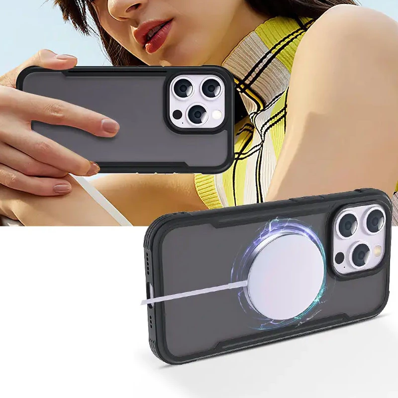 Матовый защитный чехол TPU+PC Apple iPhone 15 Pro Max (6.7") – Черный. Фото 4 из 4