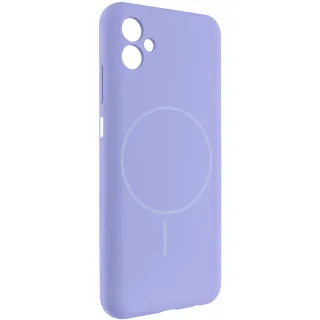 Чохол Silicone Cover Lakshmi Full Camera (AA) with Magnetic Fit для Samsung Galaxy A08 — Бузковий / Dasheen