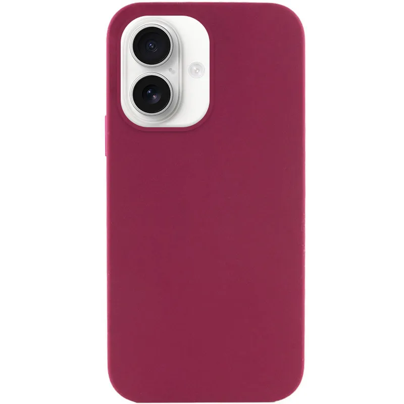 Чохол Silk Full Protective (AA) NO LOGO для Apple iPhone 16 Plus – Бордовий / Maroon. Фото 2 з 4