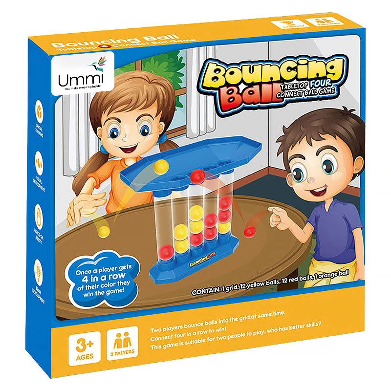 Настільна інтерактивна гра Ummi 22047 Bouncing Ball – Blue / Gold. Фото 2 з 5